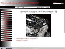 Tablet Screenshot of motorimport.dk